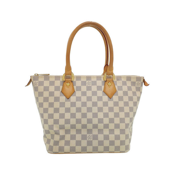 Louis Vuitton Azur PM White Damier Saleya Tote Bag - Picture 1 of 8